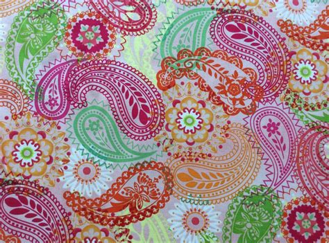 Large Paisley Print Fabric By Henry Glass Cotton Fabric By The Yard