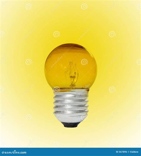 Yellow Light Bulb Stock Photo Image Of Aged Macro Illumination 567896