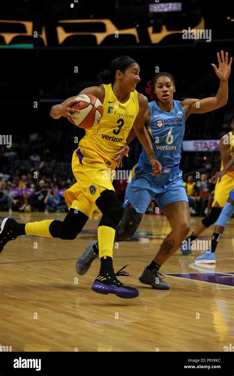 Los Angeles Sparks Forward Candace Parker 3 Coming Down The Court