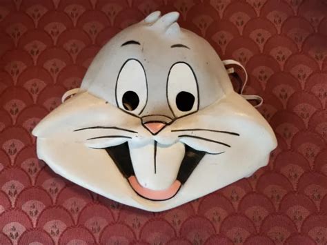 vintage 1988 warner brothers bugs bunny rubber halloween mask 14 95 picclick