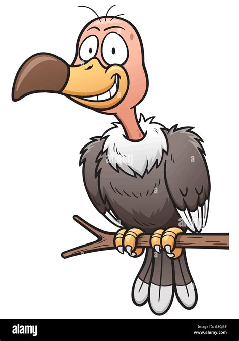 Vector Illustration Of Cartoon Vulture Stock Vector Image And Art Alamy