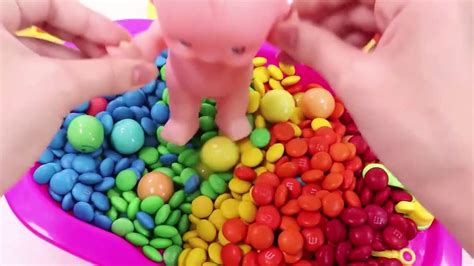 Learn Colors Mandms Chocolate Triple Baby Doll Bath Time Colours For