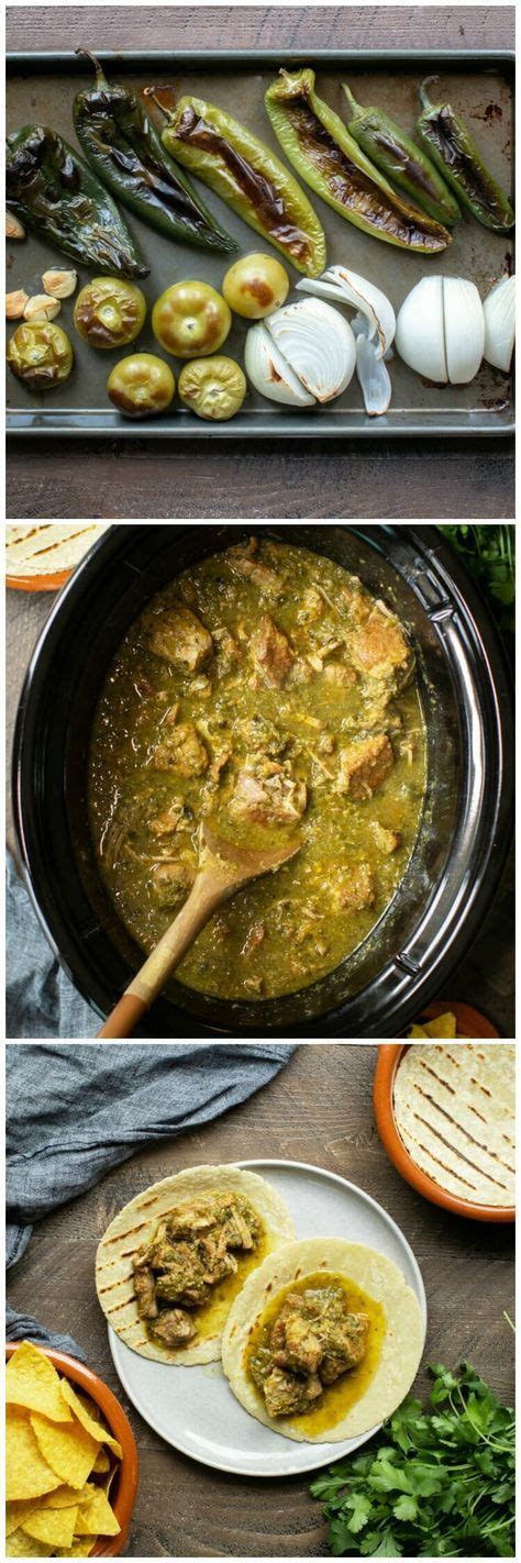 slow cooker chile verde recipe recipes mexican food recipes food