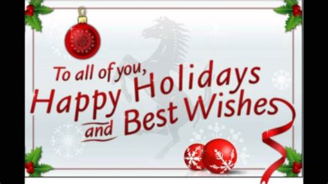 Happy Holidays And Best Wishes To All My Friends Youtube