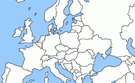 Blank Europe Political Map Sitedesignco Europe Political Map Otosection