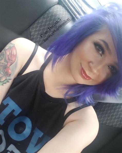 went and got another tattoo ♡ emo emogirl purple purplehair punk punkgirl scene scenegirl