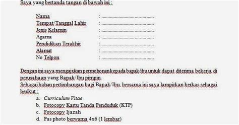 Contoh Surat Lamaran Kerja Toko Elektronik - Surat 8