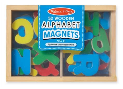 Melissa And Doug® Wooden Alphabet Magnets 52 Pk Fred Meyer
