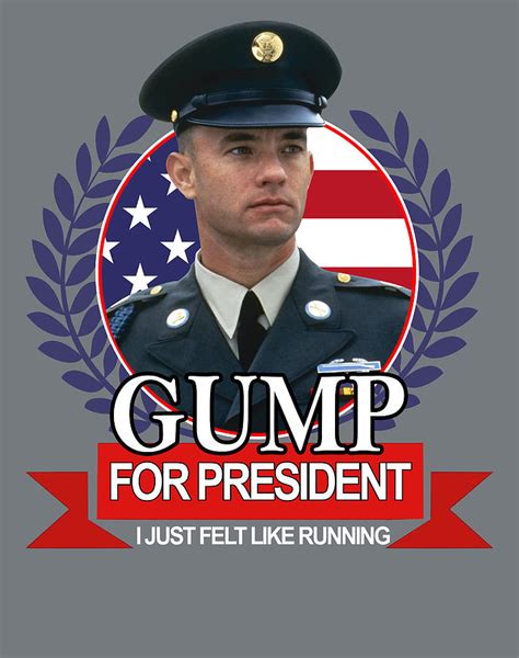 gump for president i just felt like running forrest gump team s new style f digital art by tron