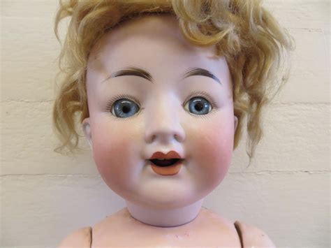 Large Antique German Doll Composition Unusual Mark On Head 21 Child
