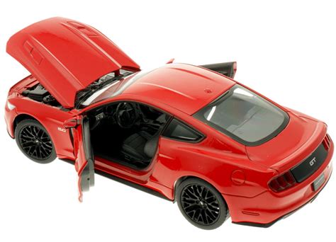 Modellauto Ford Mustang Gt 2015 Rot Welly 124 Bei Modellauto18de