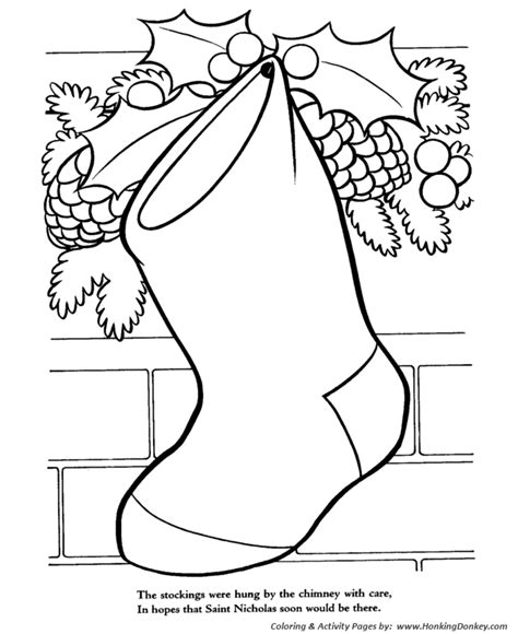 twas the night before christmas coloring pages Coloring christmas night before twas pages printable books colors gif story popular tree choose board coloringhome