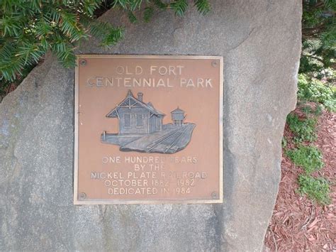 Old Fort Centennial Park Historical Marker
