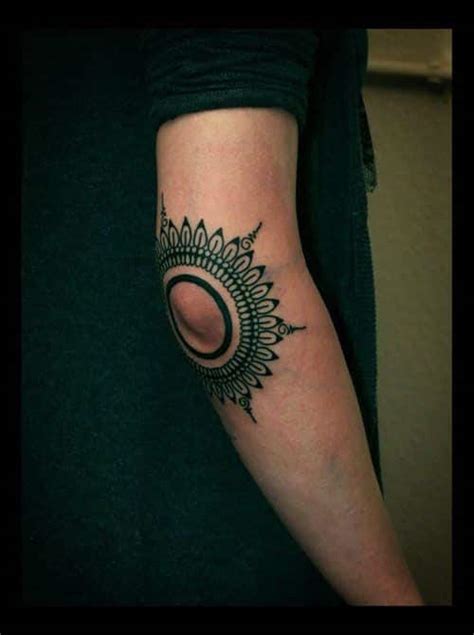 elbow tattoo for men
