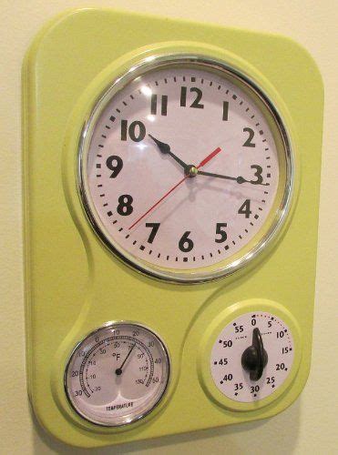 Retro Kitchen Clock With Temperature And Timer By Lilys Home Lilys