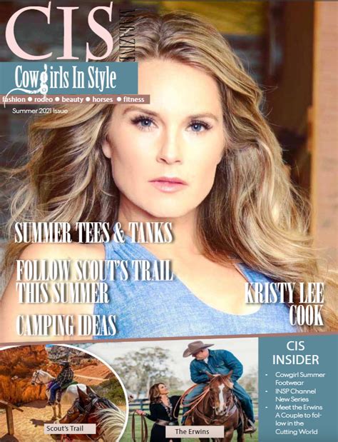 Kristy Lee Cook Tv Host Music Artist And Wife And Mother Cowgirls In Style Magazine