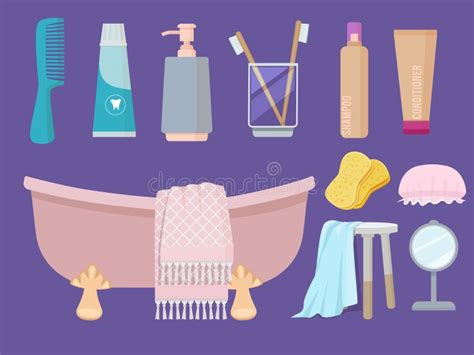 Higiene Cuidado Personal Artículos Ilustración Del Vector