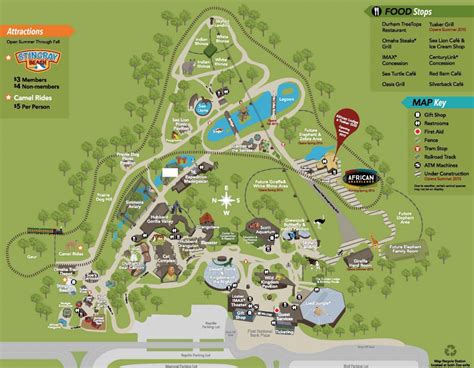 Map Of Jacksonville Zoo And Travel Information Download Free Map