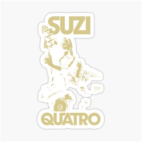 Suzi Quatro Rock And Singing Retro 2 Sticker For Sale By