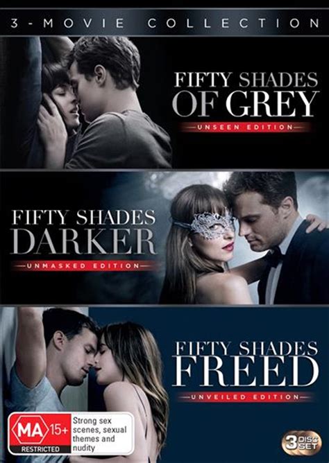 Buy Fifty Shades Of Grey Fifty Shades Darker Fifty Shades Freed On Dvd Sanity