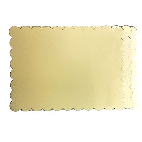 Way To Celebrate Gold Scallop Cake Board 14x19 Inch 3 Count