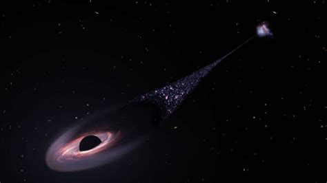 El Hubble Observa Un Posible Agujero Negro Creando Un Rastro De