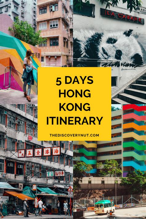 The Words 5 Days Hong Kong Itinerary Are Overlaid By Colorful Buildings