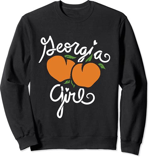 Georgia Girl Georgia Peach Cute Peachy Sweatshirt Uk Clothing