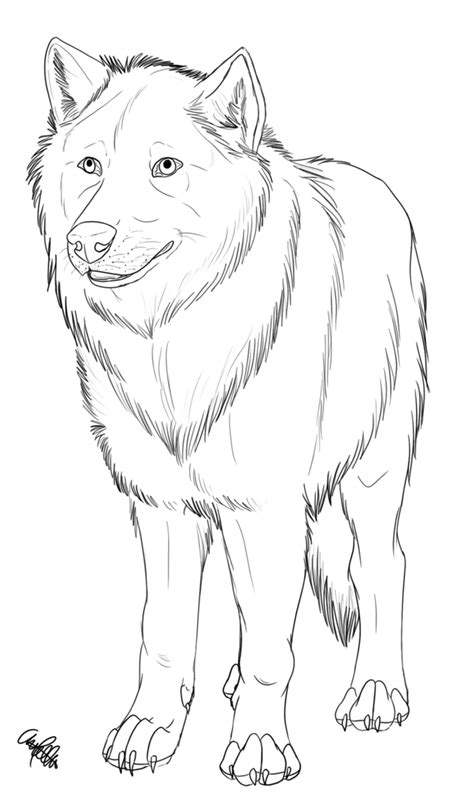 Transparent file can be found here: FREE Wolf Lineart 2 by Spiritwollf on DeviantArt