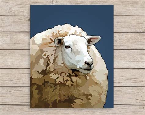 You can download a file of the modern farmhouse painting, print and frame it locally, or all at once from the comfort of your desk chair using. Sheep Art Print Sheep Painting Modern Farmhouse Painting ...