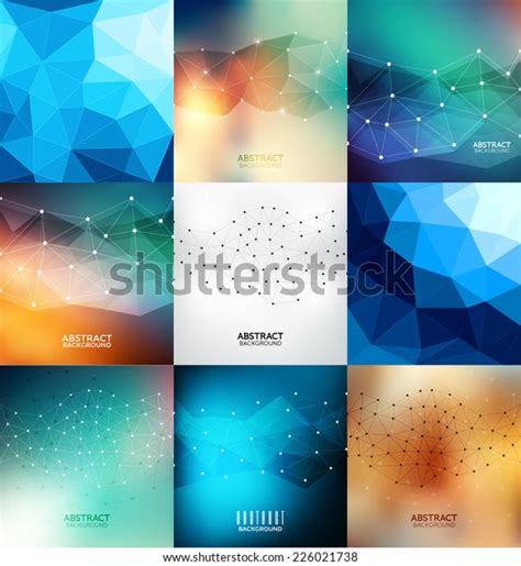 Abstract Design Template Set Stock Vector Royalty Free 226021738
