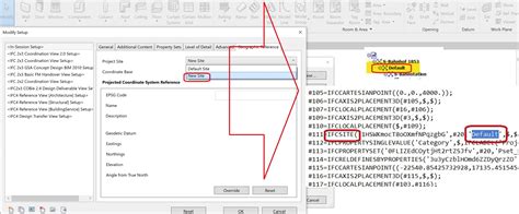 プロジェクトサイト ifcsite 名は常に「既定」で、revitからifcにモデルを書き出します