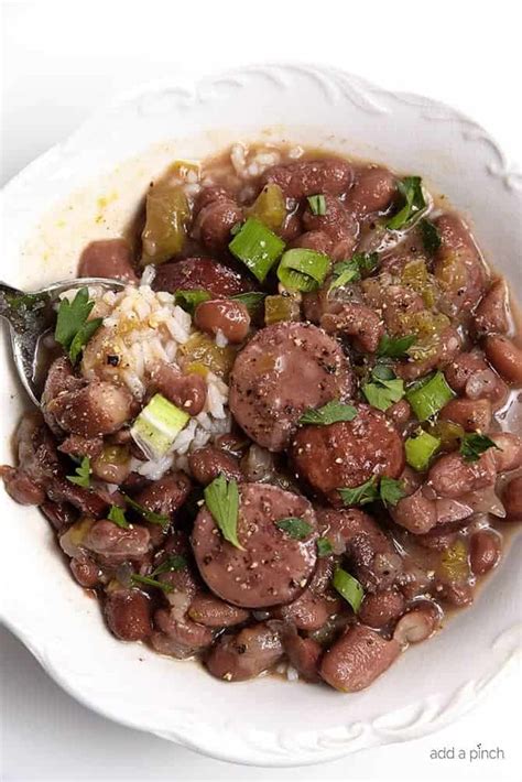 Slow Cooker Red Beans And Rice Recipe Add A Pinch