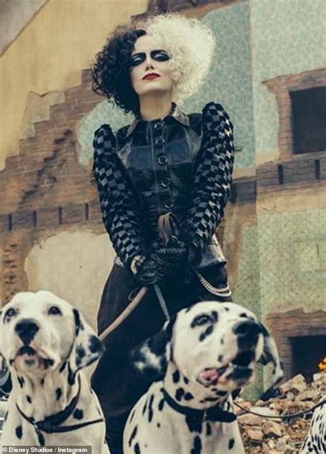 Emma Stone Debuts Red Locks To Play Cruella De Vil As Shes Seen On Set