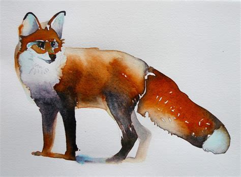 Paintings Under $400: Buy this FOX watercolor