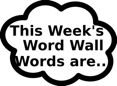 Word Wall Words Clip Art At Vector Clip Art Online Royalty