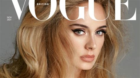 Adele’s Cleavage On Her ‘british Vogue’ Cover Almost Steals The Show