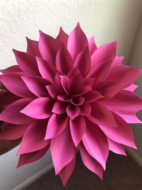 Best 12 Dahlia With A Twist Paper Flower By Gellediy Lets Craft Giant