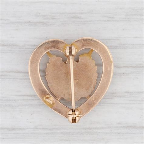 Demolay Sweetheart Pin K Gold Vintage Masonic Pearl Heart Etsy