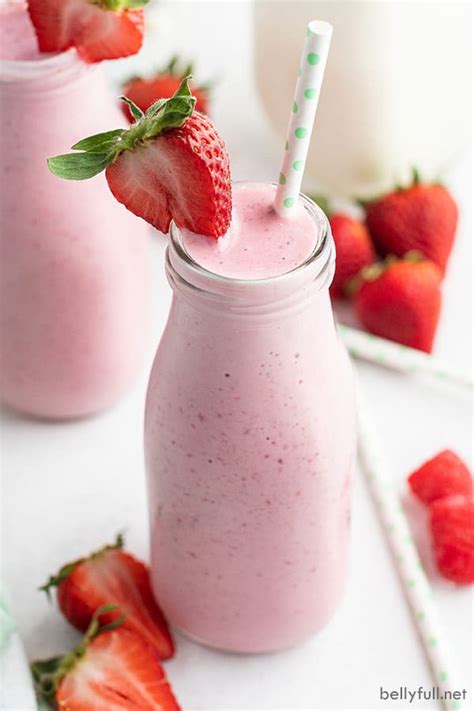 Perfect Strawberry Smoothie Recipe Belly Full