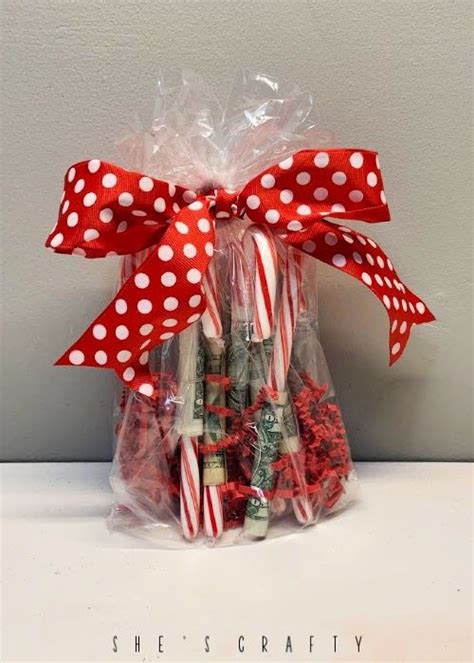 Creative Way To Give Money For Christmas Money Wrapped Candy Canes