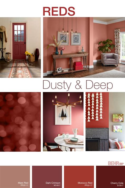 Dusty And Deep Reds Create A Gracious Welcoming And Elegant Touch To