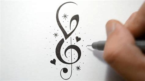 16 Cool Designs To Draw Music Notes Images Music Notes Drawing