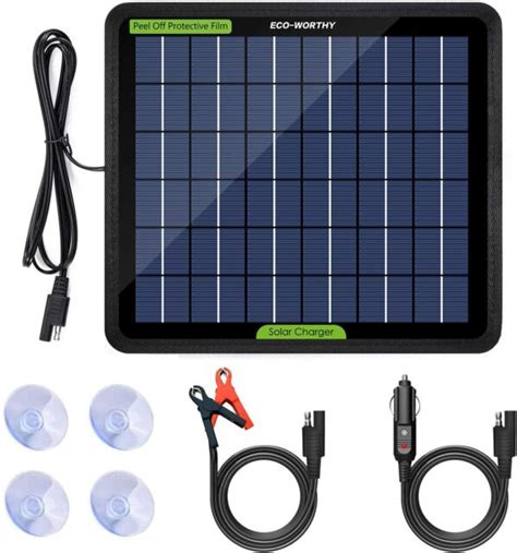 Volt Solar Battery Maintainer Waterproof Car Rv Charger Tender Trickle W Ebay