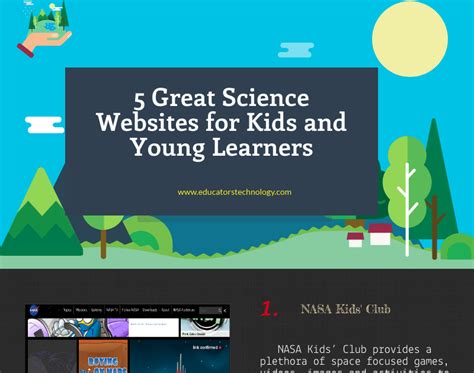 5 Great Science Websites For Kids And Young Learners Educational