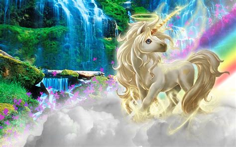 Gambar Unicorn Rainbow Untuk Wallpaper
