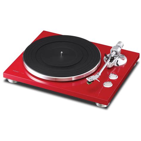 Teac Tn 300 Turntable With Phono Eq And Usb Red Tn 300 R Bandh