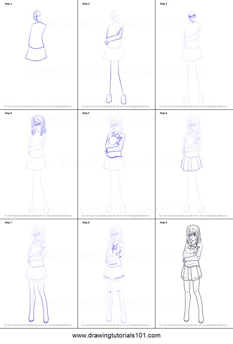 How To Draw Ayaka Sajyou From Fate Stay Night Printable Step By Step