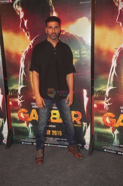 Akshay Kumar At The Launch Of Trailer Of Gabbar Is Back In Mumbai On