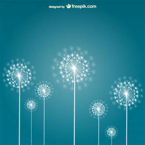 Unlimited downloads your purchases are kept secure by us and can be downloaded an unlimited number of times. White dandelions vector Vector | Free Download
